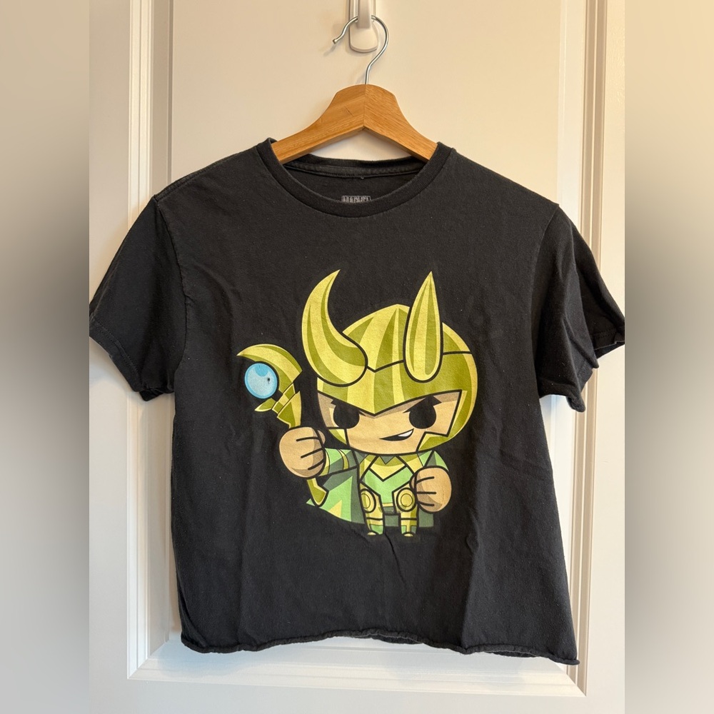 Marvel Black and Gold Loki Kids T-Shirt